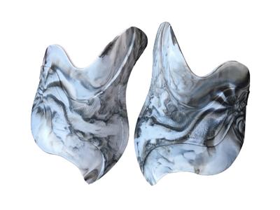 混合雙色水墨畫效果